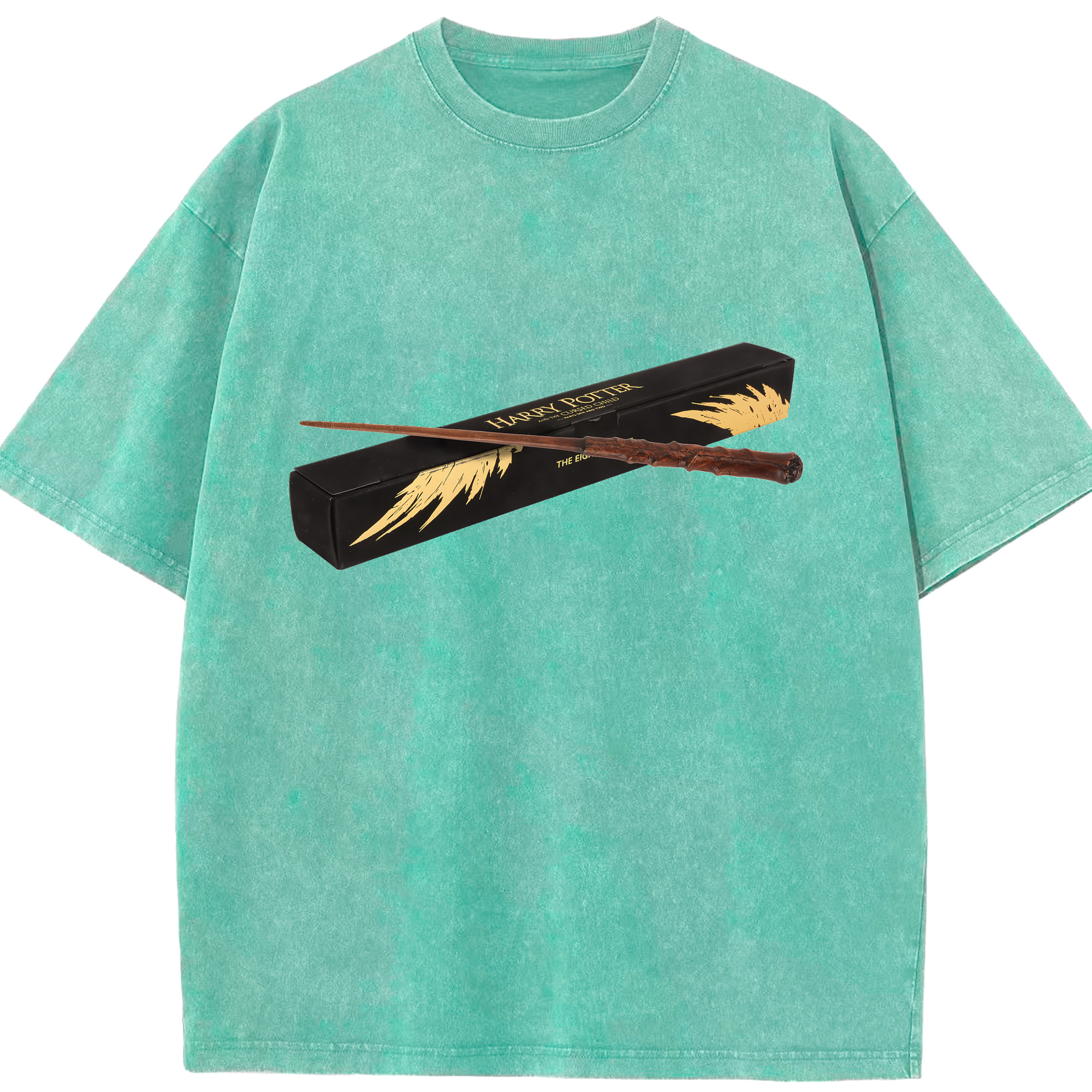 （画像用） Harry Potter ハリー・ポッターシリーズ 綿100% ヴィンテージ風 半袖Tシャツ（フロントプリント）